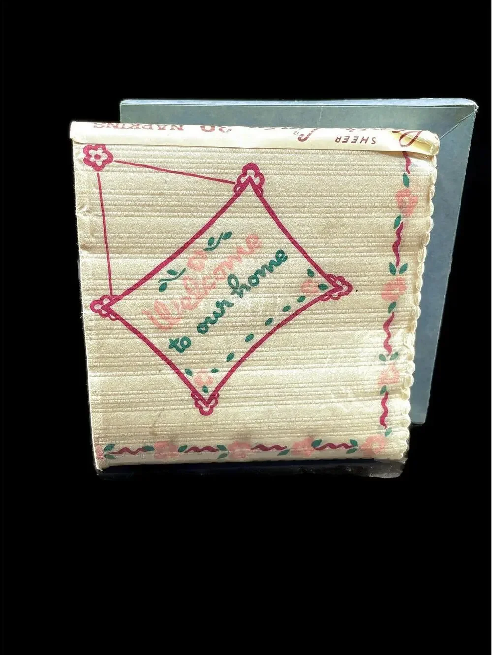 Vintage Floral Cocktail Napkins - 1940s NOS Party Decor